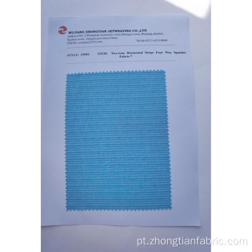 Stripe Horizontal de dois tons Spandex Fabric - 7